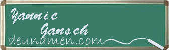 Yannic Gansch Visitenkarte